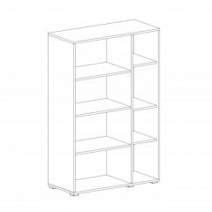 НИЦЦА Гостиная Шкаф-витрина 2 дв в Ноябрьске - noyabrsk.mebel24.online | фото 2