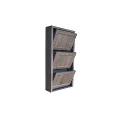 Обувница Комфорт Ф 003 Фасад 3D Бамбук (3 секции) в Ноябрьске - noyabrsk.mebel24.online | фото