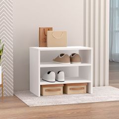Обувница открытая 550 (ЛДСП белый) в Ноябрьске - noyabrsk.mebel24.online | фото
