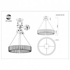 Подвесная люстра ST-Luce Estense SL6203.403.50 в Ноябрьске - noyabrsk.mebel24.online | фото 4