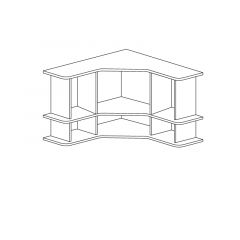 Полка угловая №859 "Ралли" в Ноябрьске - noyabrsk.mebel24.online | фото 2