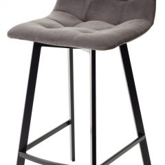 Полубарный стул CHILLI-QB SQUARE графит #14, велюр / черный каркас (H=66cm) М-City в Ноябрьске - noyabrsk.mebel24.online | фото