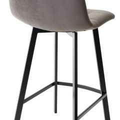 Полубарный стул CHILLI-QB SQUARE графит #14, велюр / черный каркас (H=66cm) М-City в Ноябрьске - noyabrsk.mebel24.online | фото 2