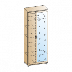 Прихожая Мелисса композиция 1 (Акация Молдау) в Ноябрьске - noyabrsk.mebel24.online | фото 2