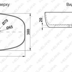 Раковина MELANA MLN-320352 в Ноябрьске - noyabrsk.mebel24.online | фото 2