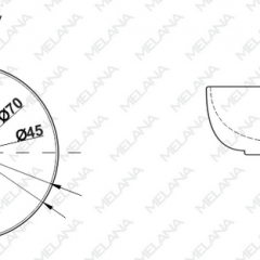 Раковина MELANA MLN-7061 в Ноябрьске - noyabrsk.mebel24.online | фото 2