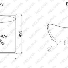 Раковина MELANA MLN-7211 в Ноябрьске - noyabrsk.mebel24.online | фото 2
