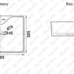 Раковина MELANA MLN-7291X в Ноябрьске - noyabrsk.mebel24.online | фото 2