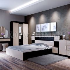 БАСЯ Шкаф (Дуб беленый/Венге) в Ноябрьске - noyabrsk.mebel24.online | фото 3