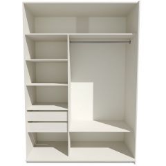 Шкаф-купе 1400 серии SOFT D6+D4+B2+PL2 (2 ящика+1штанга+1 полка) профиль «Капучино» в Ноябрьске - noyabrsk.mebel24.online | фото 2