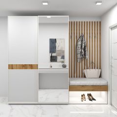 Шкаф-купе 1400 серии SOFT D6+D4+B2+PL2 (2 ящика+1штанга+1 полка) профиль «Капучино» в Ноябрьске - noyabrsk.mebel24.online | фото 5