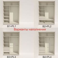 Шкаф-купе 1400 серии SOFT D8+D2+B2+PL4 (2 ящика+F обр.штанга) профиль «Капучино» в Ноябрьске - noyabrsk.mebel24.online | фото 5