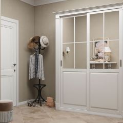Шкаф-купе 1500 серии NEW CLASSIC K4+K4+B2+PL4 (2 ящика+F обр. штанга) профиль «Капучино» в Ноябрьске - noyabrsk.mebel24.online | фото