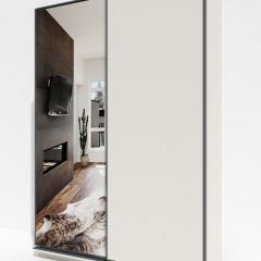 Шкаф-купе 1600 серии SOFT D1+D3+B2+PL1 (2 ящика+1штанга) профиль «Графит» в Ноябрьске - noyabrsk.mebel24.online | фото 2
