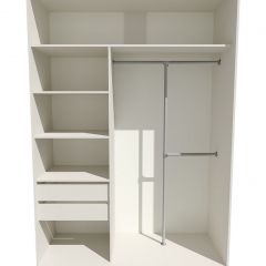 Шкаф-купе 1600 серии SOFT D8+D2+B2+PL4 (2 ящика+F обр.штанга) профиль «Капучино» в Ноябрьске - noyabrsk.mebel24.online | фото 3