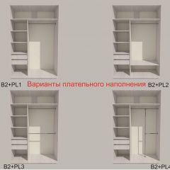 Шкаф-купе 1700 серии SILVER S4+S3Z+B2+PL1 (2 ящика+1 штанга) профиль «Серебро» в Ноябрьске - noyabrsk.mebel24.online | фото 4