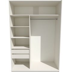 Шкаф-купе 1800 серии SOFT D1+D3+B2+PL1 (2 ящика+1штанга) профиль «Графит» в Ноябрьске - noyabrsk.mebel24.online | фото 2