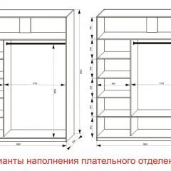 Шкаф-купе 1800 серии SOFT D1+D3+B2+PL1 (2 ящика+1штанга) профиль «Графит» в Ноябрьске - noyabrsk.mebel24.online | фото 6