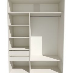 Шкаф-купе 1800 серии SOFT D6+D4+B2+PL2 (2 ящика+1штанга+1 полка) профиль «Капучино» в Ноябрьске - noyabrsk.mebel24.online | фото 2