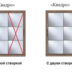 Шкаф-купе №19 Серия 3 Квадро (2000) Ясень Анкор светлый в Ноябрьске - noyabrsk.mebel24.online | фото 3