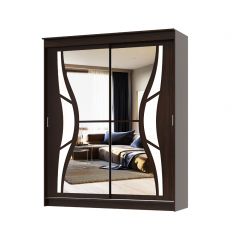 Шкаф-купе Бабочка 2.0 серия Альянс (Венге) в Ноябрьске - noyabrsk.mebel24.online | фото