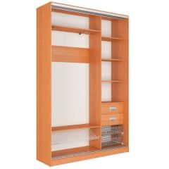 Шкаф-купе Джонни 1500 вариант 1 (ЛДСП/ЛДСП) в Ноябрьске - noyabrsk.mebel24.online | фото 2