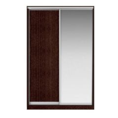 Шкаф-купе Элвис 1500 вариант 3 (ЛДСП/Зеркало) в Ноябрьске - noyabrsk.mebel24.online | фото