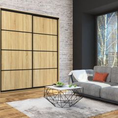 Шкаф-купе Лофт 2000 Шк20-60 (Дуб Сонома) в Ноябрьске - noyabrsk.mebel24.online | фото 7