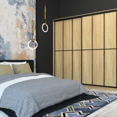 Шкаф-купе Лофт 2400 Шк24-47 (Дуб Сонома) в Ноябрьске - noyabrsk.mebel24.online | фото