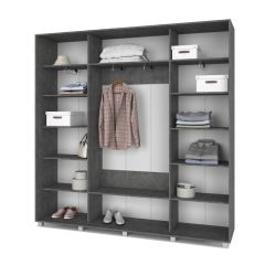 МАРТИН Шкаф-купе Камень темный (2200*450) М421 в Ноябрьске - noyabrsk.mebel24.online | фото 2