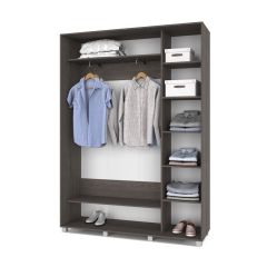 РОЛАНД Шкаф-купе Анкор темный (450*1600) Р461 в Ноябрьске - noyabrsk.mebel24.online | фото 3