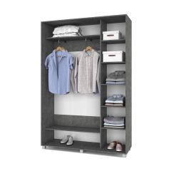 РОЛАНД Шкаф-купе Камень темный (450*1500) Р451 в Ноябрьске - noyabrsk.mebel24.online | фото 3