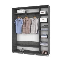 РОЛАНД Шкаф-купе Камень темный (450*1800) Р481 в Ноябрьске - noyabrsk.mebel24.online | фото 2