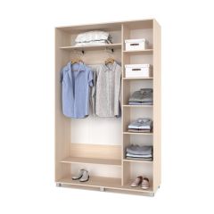 РОЛАНД Шкаф-купе Млечный дуб (450*1400) Р441 в Ноябрьске - noyabrsk.mebel24.online | фото 3