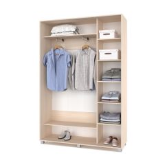 РОЛАНД Шкаф-купе Млечный дуб (450*1500) Р451 в Ноябрьске - noyabrsk.mebel24.online | фото 3