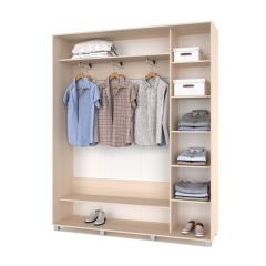 РОЛАНД Шкаф-купе Млечный дуб (450*1800) Р481 в Ноябрьске - noyabrsk.mebel24.online | фото 2