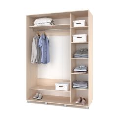 РОЛАНД Шкаф-купе Млечный дуб (600*1700) Р671 в Ноябрьске - noyabrsk.mebel24.online | фото 2