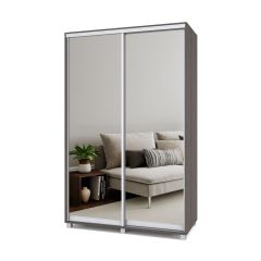 РОЛАНД Шкаф-купе с зеркалами Анкор темный (600*1400) Р643 в Ноябрьске по цене 29 150 руб. РОЛАНД Шкаф-купе с зеркалами Анкор темный (600*1400) Р643 в Ноябрьске - noyabrsk.mebel24.online | фото