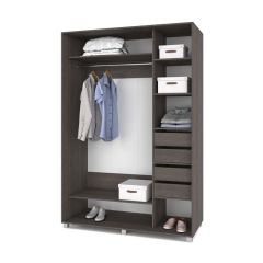 РОЛАНД Шкаф-купе с зеркалами Анкор темный (600*1400) Р643 в Ноябрьске - noyabrsk.mebel24.online | фото 4