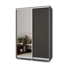 РОЛАНД Шкаф-купе с зеркалом Венге (450*1500) Р452 в Ноябрьске - noyabrsk.mebel24.online | фото 2