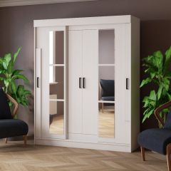 Шкаф-купе ТВИСТ Белый в Ноябрьске - noyabrsk.mebel24.online | фото