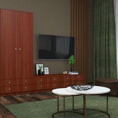 Шкаф Нина (М6) Итальянский орех в Ноябрьске - noyabrsk.mebel24.online | фото