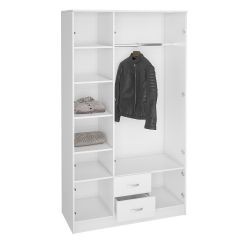 Шкаф Ронда ШК-3 с зеркалом (Белый) в Ноябрьске - noyabrsk.mebel24.online | фото 2
