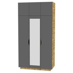 Шкаф с зеркалом "Аврора (H23_M)" в Ноябрьске - noyabrsk.mebel24.online | фото 19
