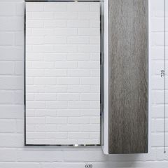 Шкаф-зеркало Uno 60 Дуб серый левый/правый Домино (DU1503HZ) в Ноябрьске - noyabrsk.mebel24.online | фото 7