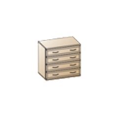 Спальня Карина композиция 5 (Акация Молдау) в Ноябрьске - noyabrsk.mebel24.online | фото 3