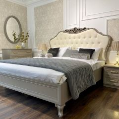 Спальня Мокко 4-х ств 1600 (серый камень) в Ноябрьске - noyabrsk.mebel24.online | фото 4