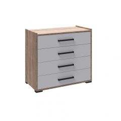 Спальня Соната Комод (Белый/Дуб крафт золотой) в Ноябрьске - noyabrsk.mebel24.online | фото