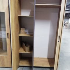 Спальный гарнитур МСП-1 (Модульный) Дуб золотой/Камень темный в Ноябрьске - noyabrsk.mebel24.online | фото 16