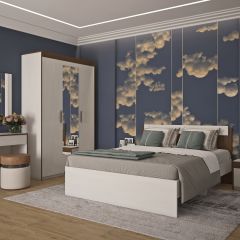 Спальный гарнитур Ницца (модульный) в Ноябрьске - noyabrsk.mebel24.online | фото